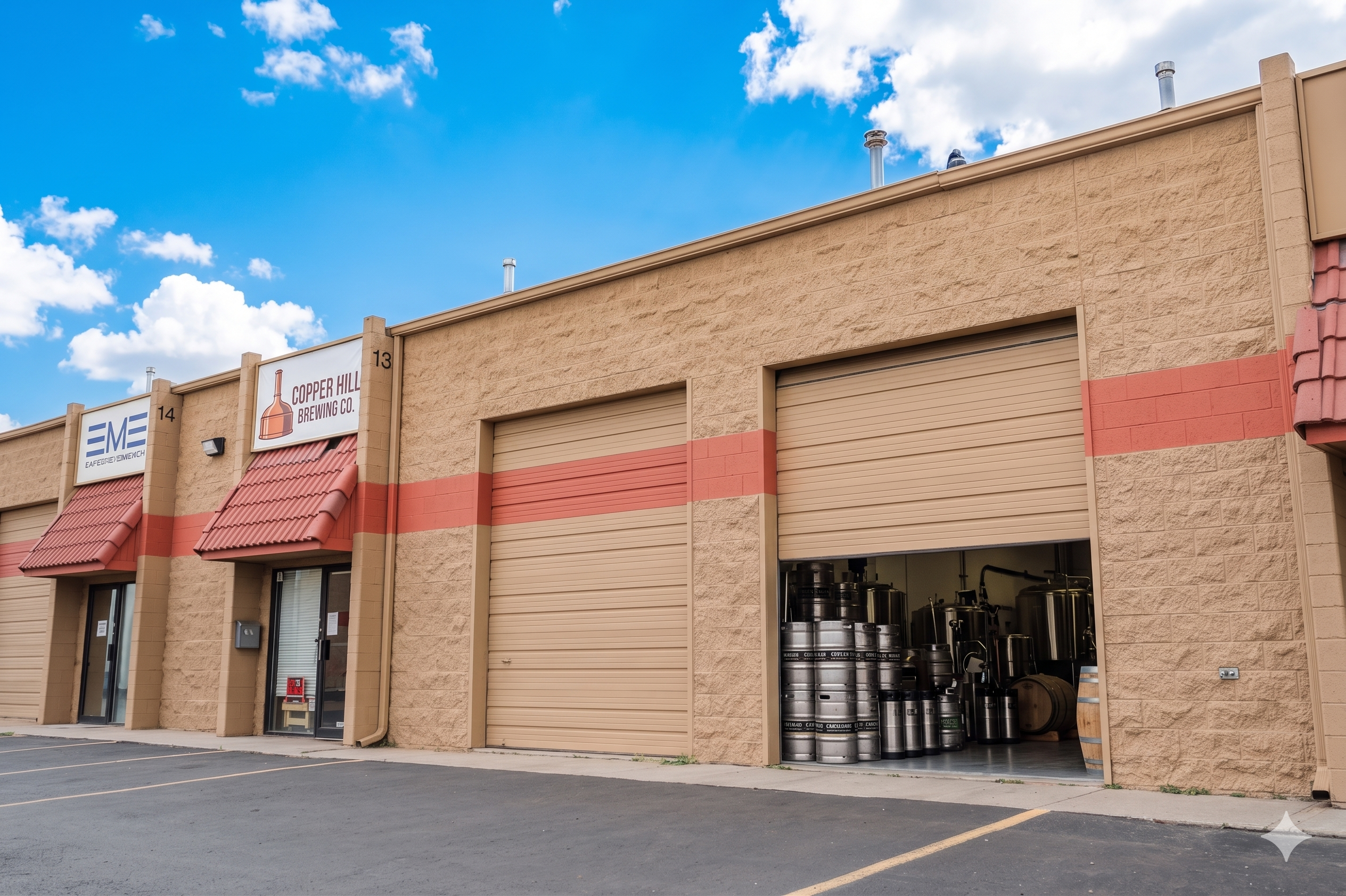 Copper Hill Brewing Co., a small-bay industrial tenant in Colorado